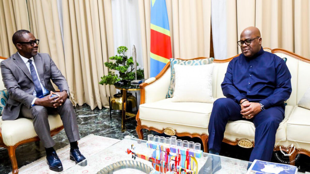 FECOFA : Veron Monsengo Omba présente son programme de gouvernance au Président de la république Félix Tshisekedi fecofa 260528 01