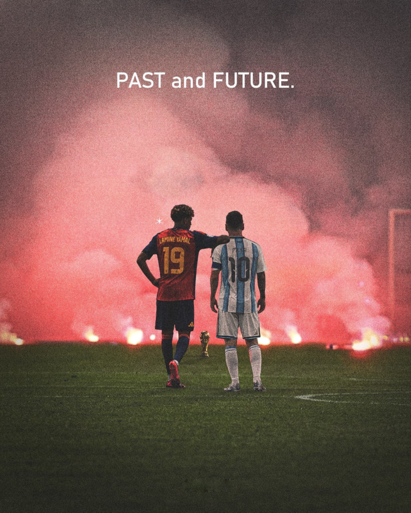La plus belle image de la finale ? Finale Espagne–Argentine : Messi et Lamine Yamal offrent une image qui restera dans l'histoire image
