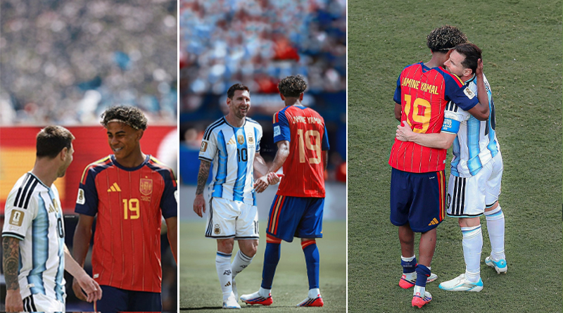 La plus belle image de la finale ? Finale Espagne–Argentine : Messi et Lamine Yamal offrent une image qui restera dans l'histoire messi yamal 21072026 02