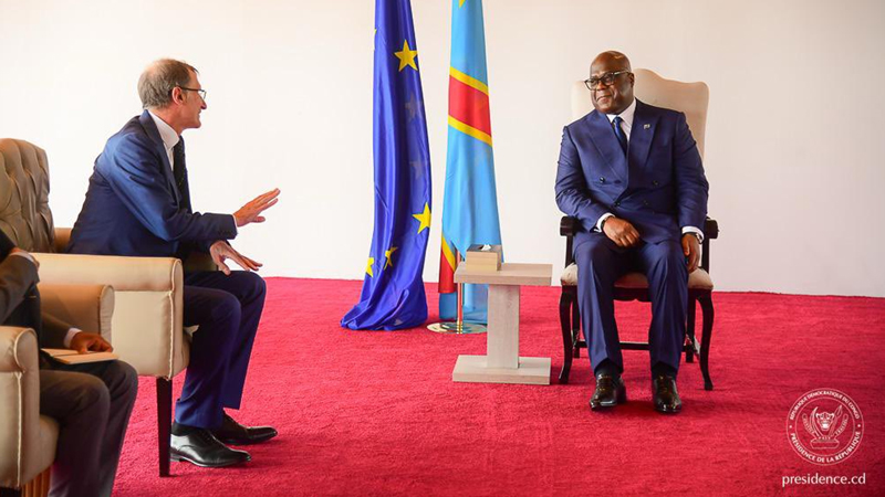 Diplomatie : le Président Félix Tshisekedi reçoit les lettres de créance de six nouveaux ambassadeurs en RDC